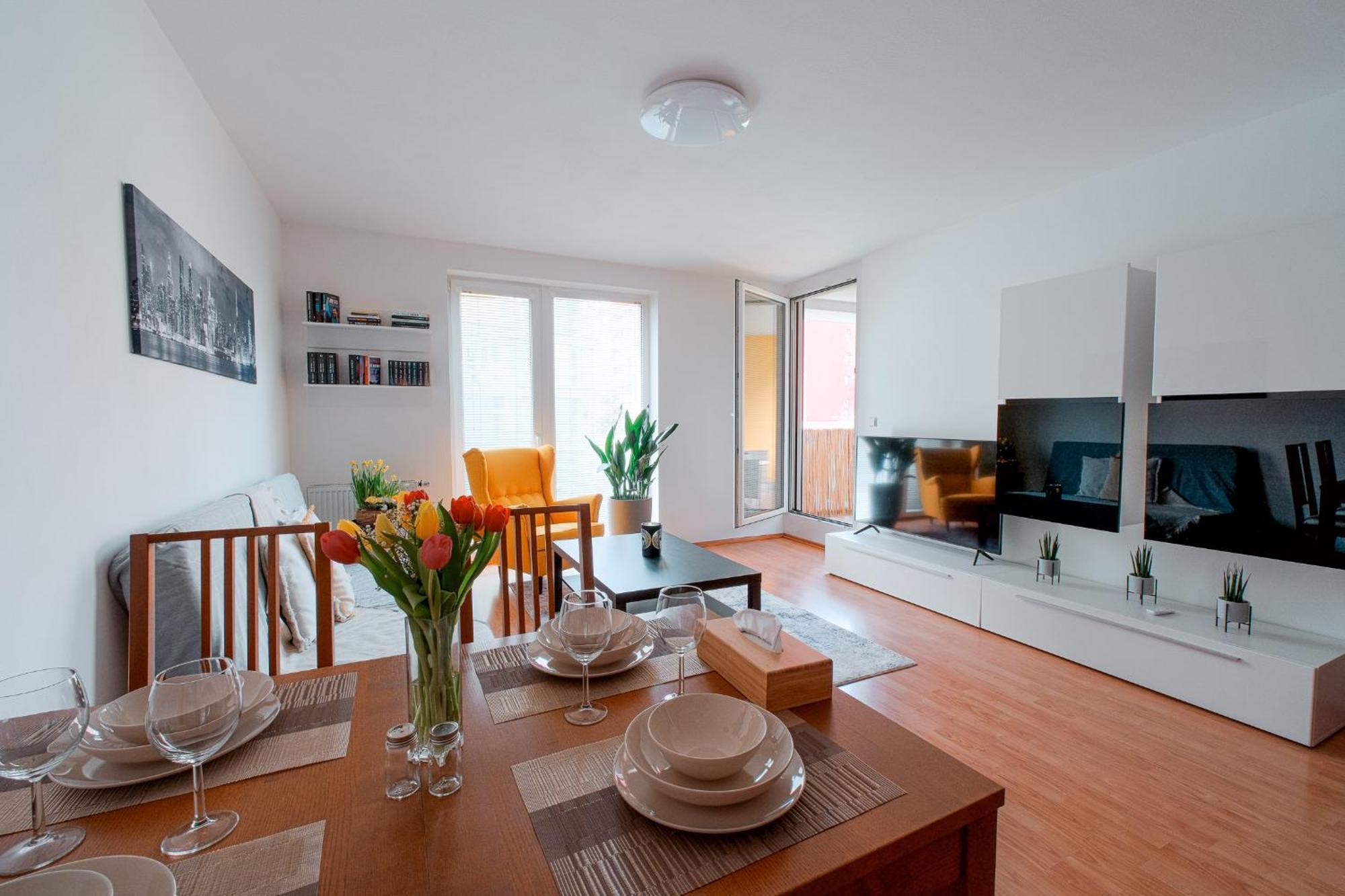 Apartman U Metra, 4 Hoste, Parking Free, Blizko O2 Arena Prag Exteriör bild